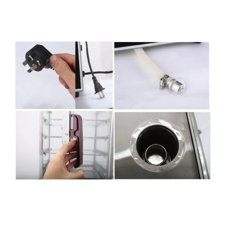 Vaporiera commerciale in acciaio resistente per vaporiera per disinfezione di asciugamani per panini