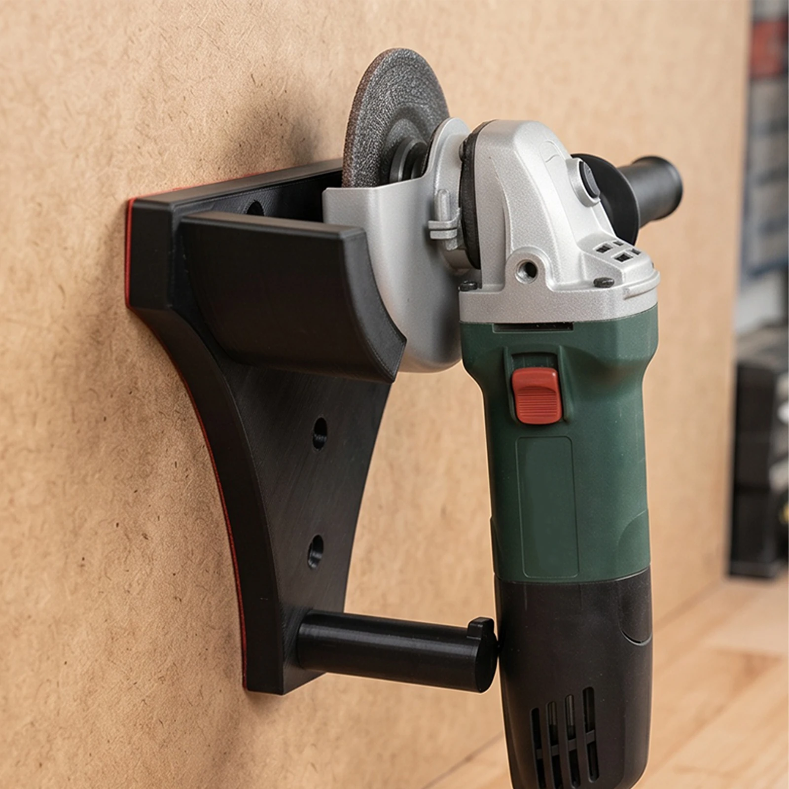 Power Tool Organizer with Disc Storage Wall Mount Tool Rack Polisher Cutter Storage Rack for Cutters Polishers Workspace