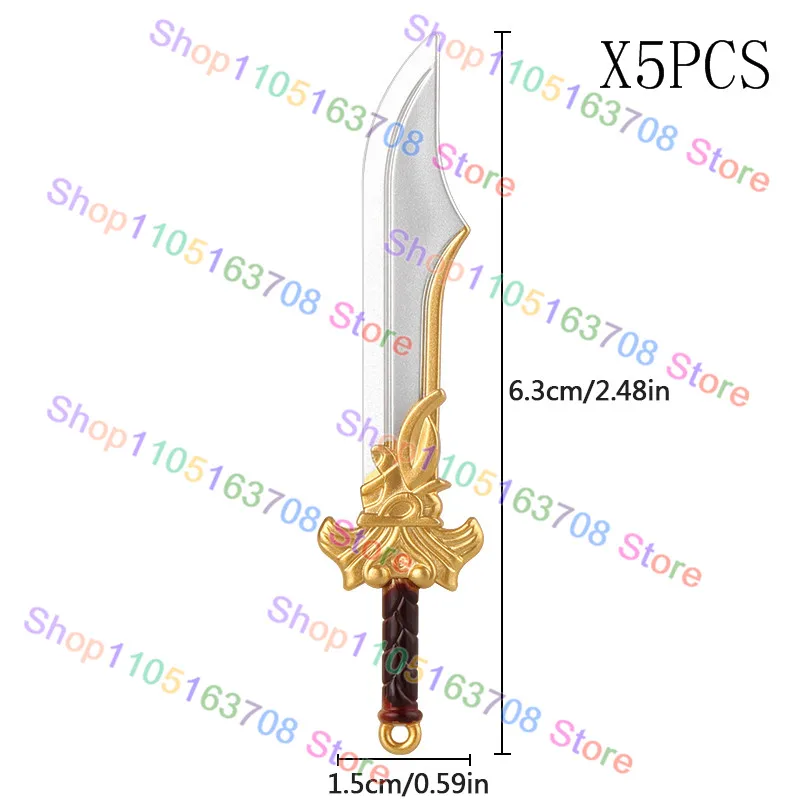 Medieval Figure Accessories Building Blocks King Sword Lion King Shield Trident Battle Double-edged Axe Brick Crossbow DIY TOYS