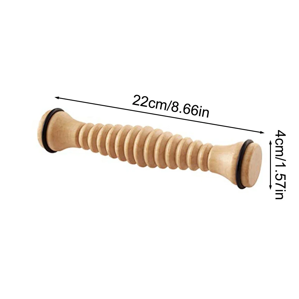Wooden Massager Body Back Wooden Foot Roller, Foot Massager for Plantar Fasciitis, Stress Relief, Relaxation - view 5