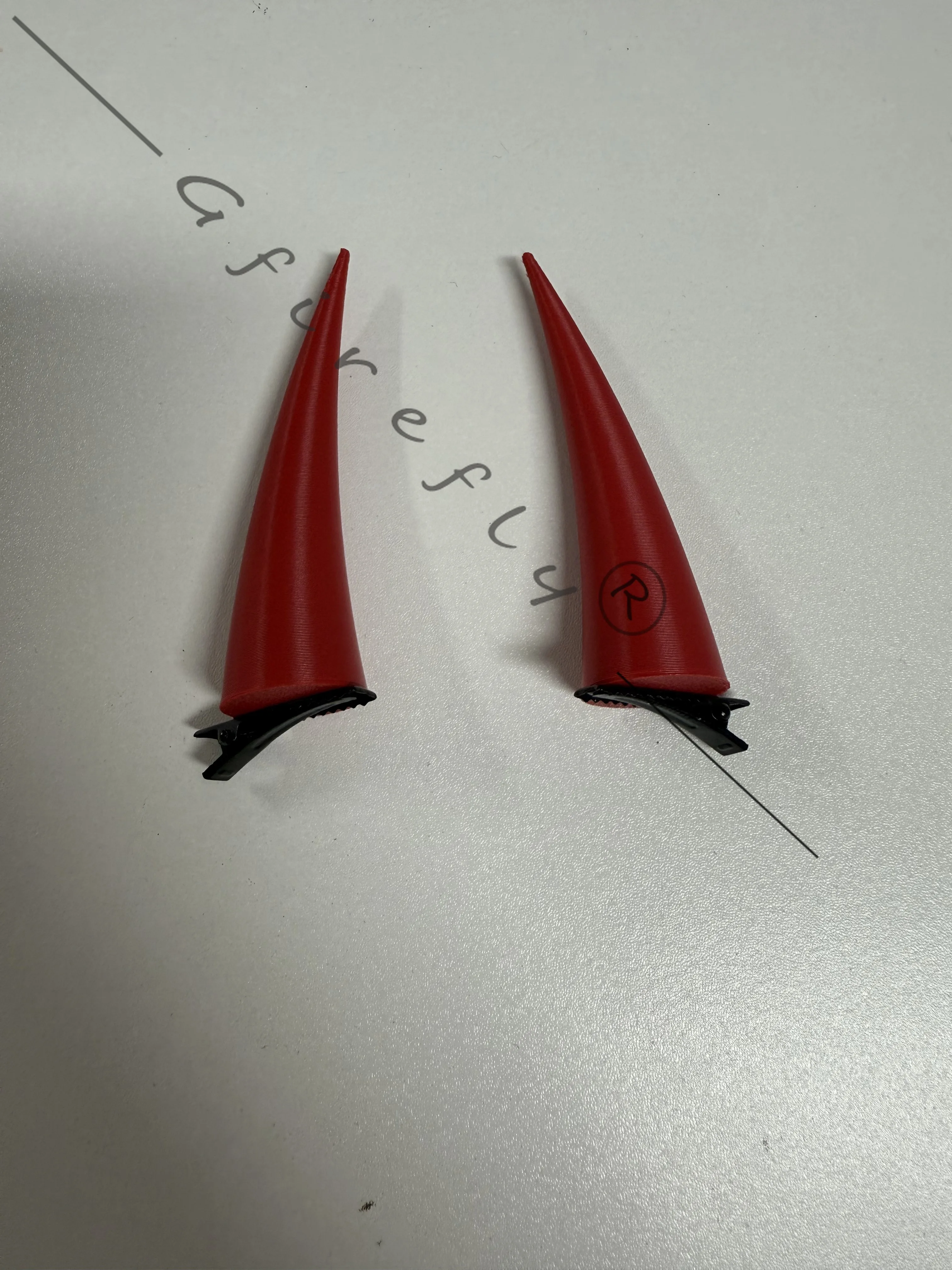 Chainsaw Man Power Character Cosplay; Red Devil Horn Headpiece and Hair Accessory Cosplay Props for Halloween Party Attire