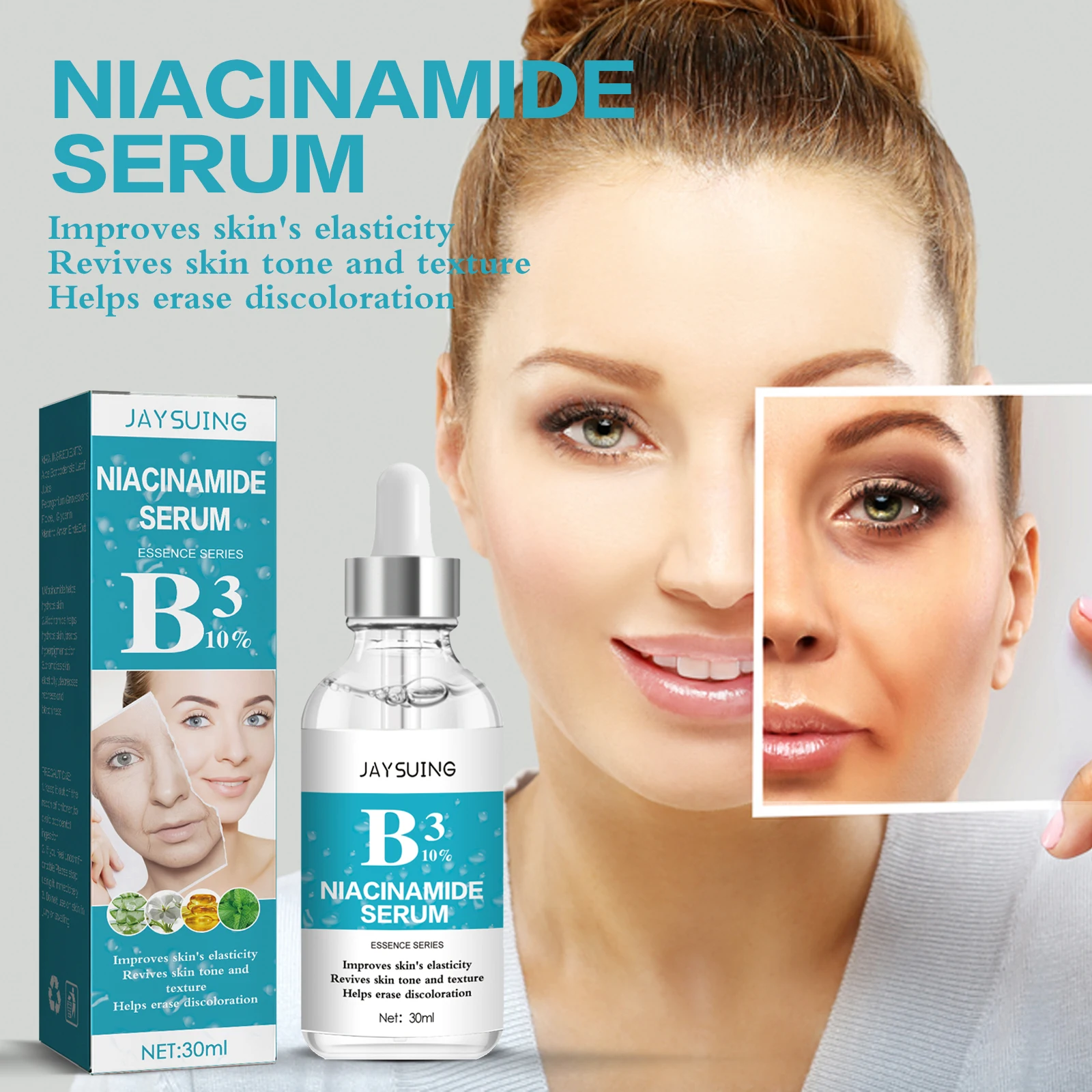 

Jaysuing Facial firming essence reduces fine lines and spots, brightens skin tone, nourishes and moisturizes skin care products