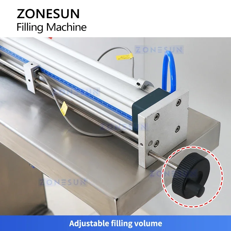 Zonesun ZS-YTFS1D Thick Paste Filling Machine Pneumatic Piston Filler Shampoo Bottle Filling Machine