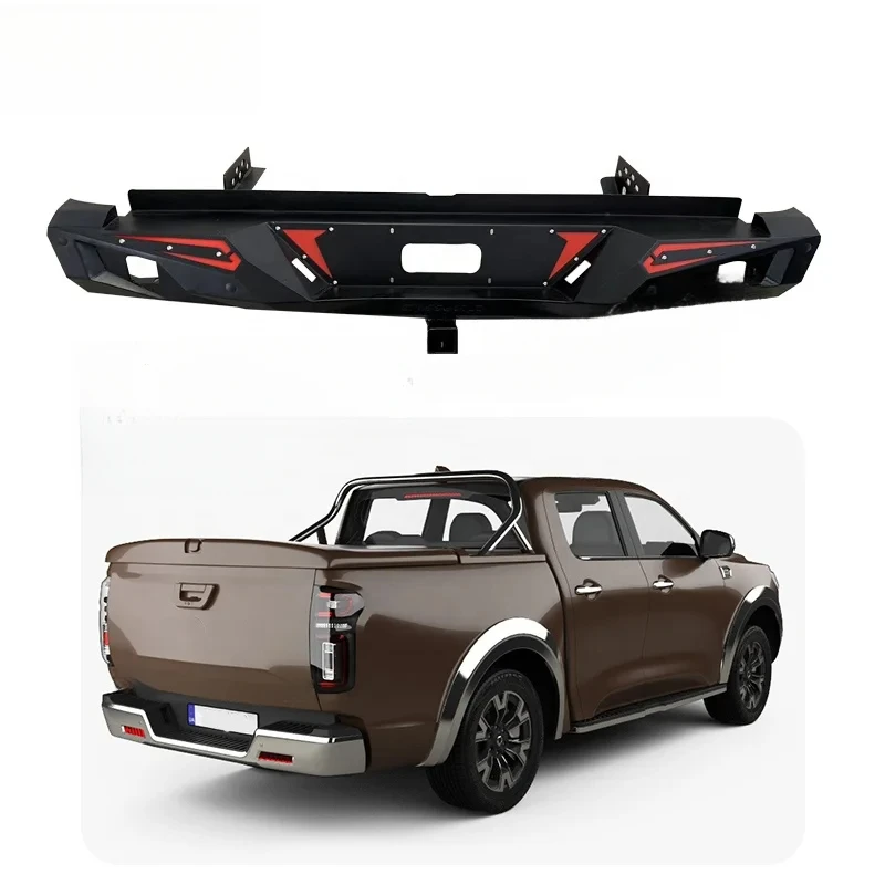 

Auto 4x4 Off-Road Steel Rear Bumper Protector With LED For Cannon Poer 2019+