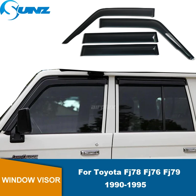 

Side Window Deflectors For Toyota Land Cruiser 78 Prado Lc78 Fj78 Fj76 Fj79 1990 1991 1992 1993 1994 1995 Door Sun Rain Visor