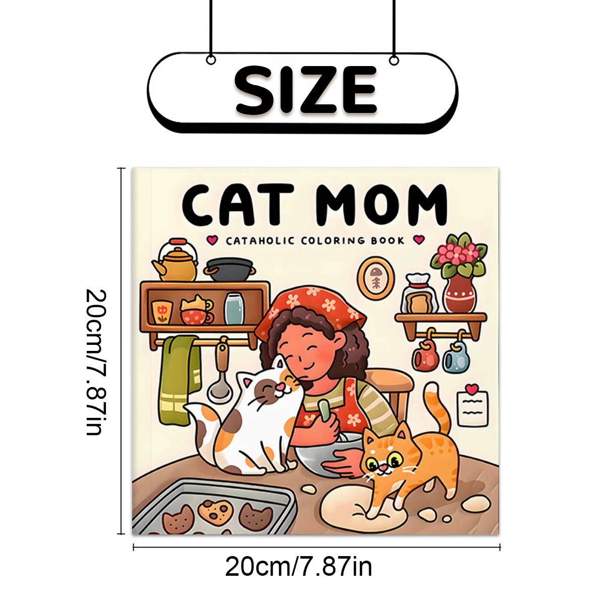 Coloring Book for Relaxation: 24-Page Picture Book of Adorable Cats and Heartwarming Family Life - Perfect Easter