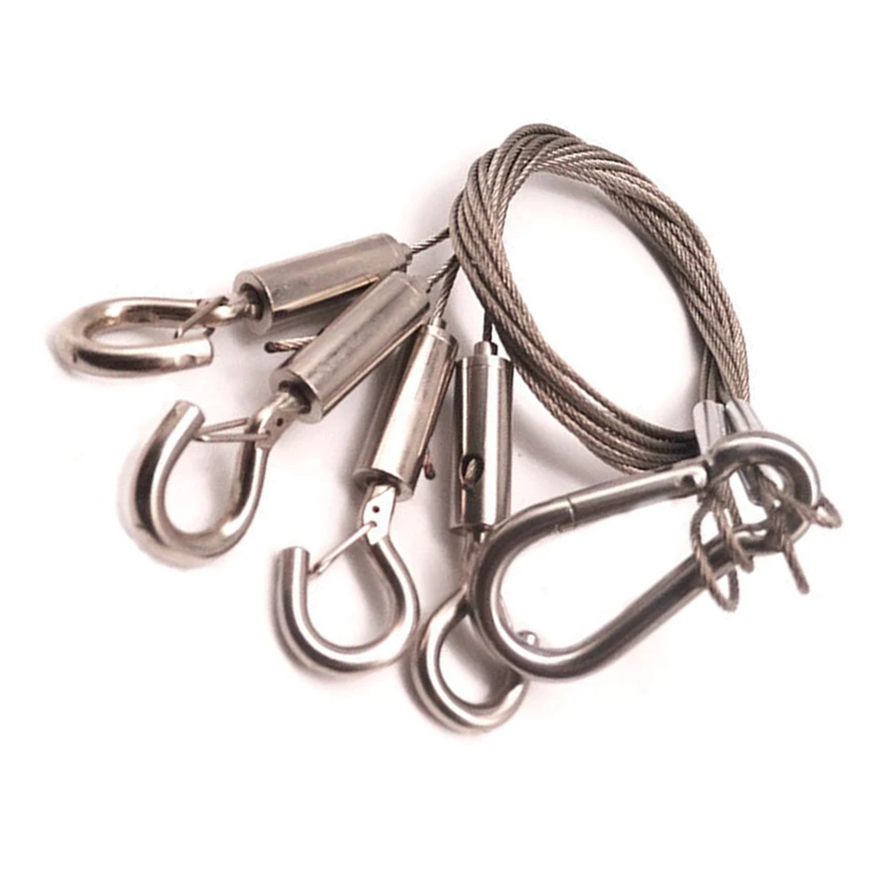 

Rope Light Accessories Stainless Steel Hanging Cable for LED Lamp Banner Exhibit Frame Grow Light Chain Lightweight Strong