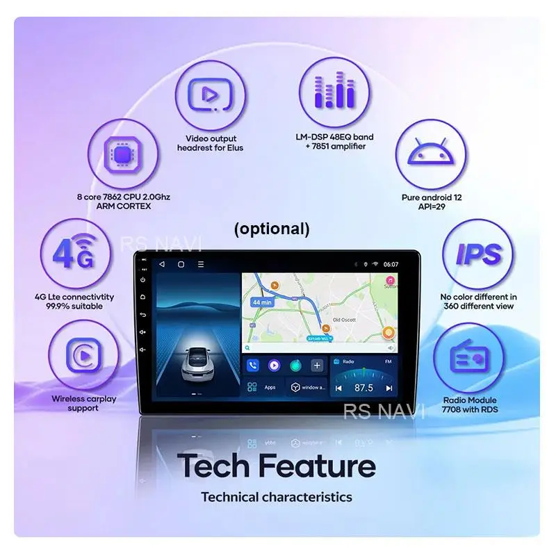 Android 14 Car Radio For Hyundai I40 2011 Multimedia Video Player GPS Navigation DSP Head Unit Auto Stereo BT Car Audio Carplay