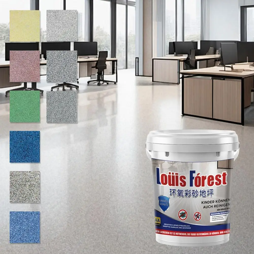 New High-Gloss Marble Effect Epoxy Floor Coating Waterproof Floor Paint Marble Garage Paint Waterproof Water-Based Epoxy Coating