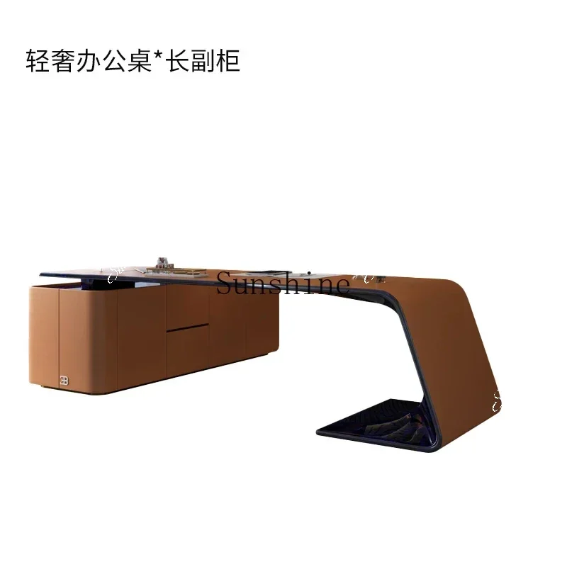 Light luxury modern desk office villa mansion study corner desk TF