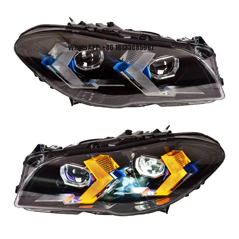 

Автомобильная светодиодная фара для BW 535i 530i F10 Фара 2011-2017 Обновление переднего света F18 Светодиодная фара Светодиодные фары