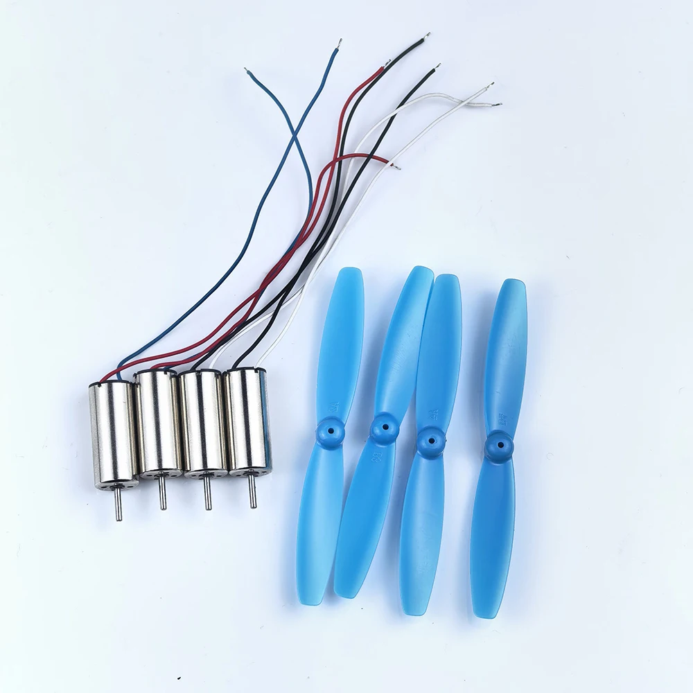 4pc Mini 8.5mm 8520 CW CCW Coreless Motor with Four Blades DC 3V 3.7V 4.2V High Speed Engine with For UAV Drone