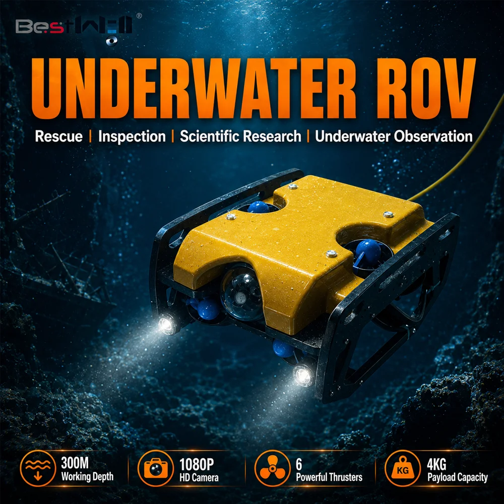 HD Industrial Underwater ROV Live Stream Rov Underwater Robot Camera For Fishing And Exploration