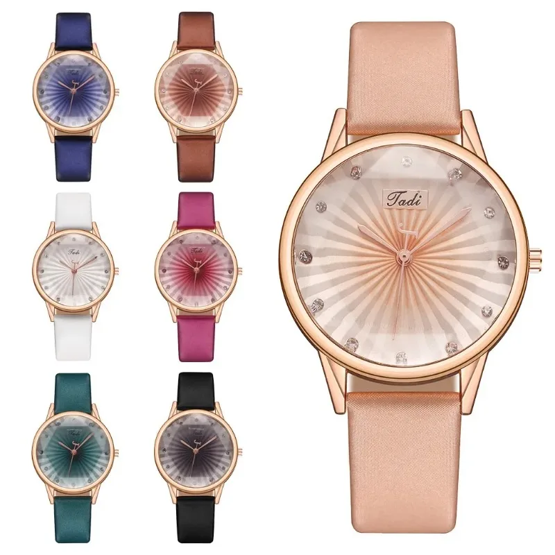 Women Watches PU Leather Strap Women Quartz Wristwatches Waterproof Round Dial Retro Watch Ladies Girls Watch Reloj Para Mujer