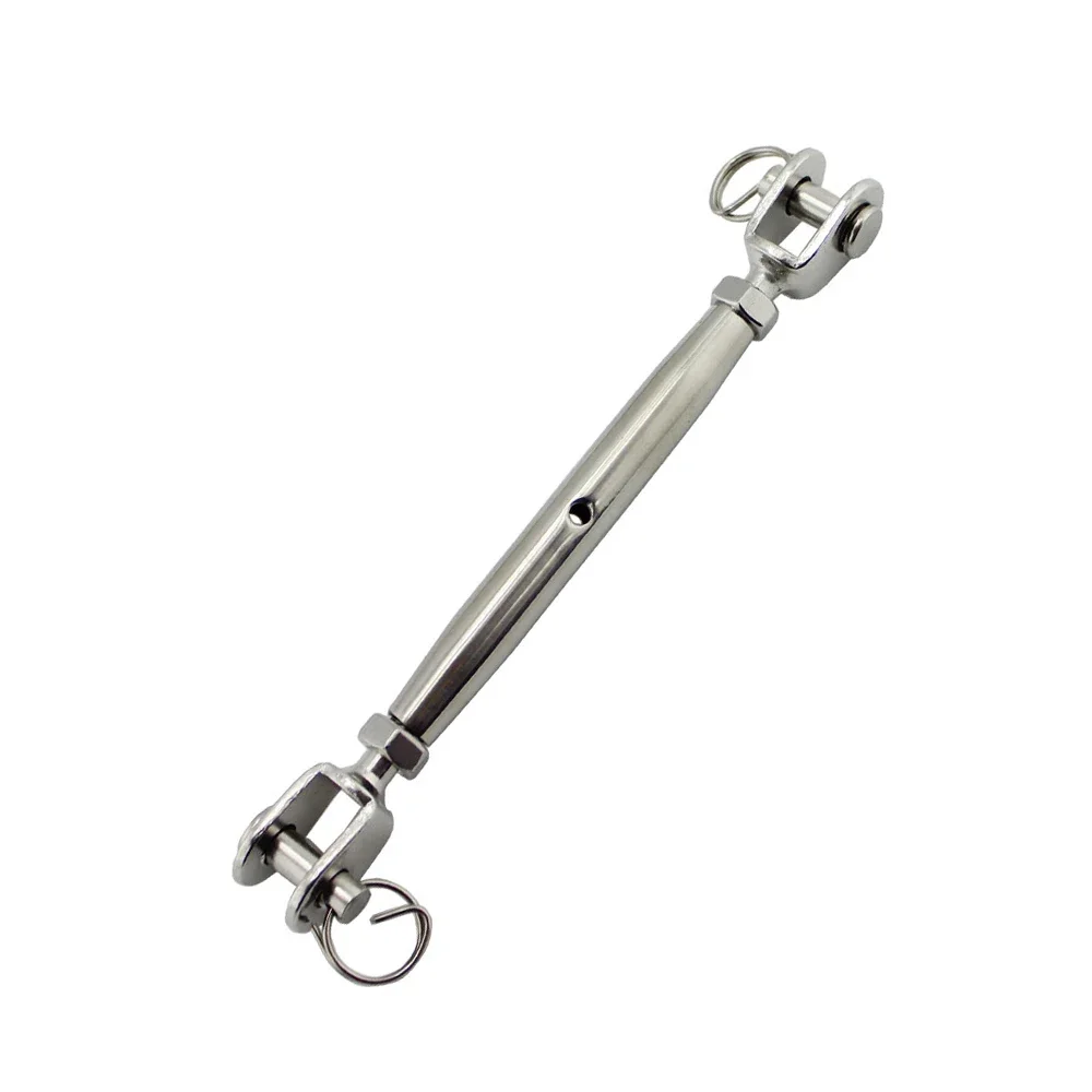 2 Pieces European Closed Body Swage Turnbuckle Stainless Steel 316 M5 M6 M8 Heavy Duty Stainless Turn Buckle
