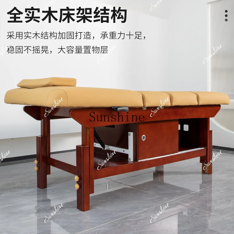 

Solid wood beauty bed beauty salon special Chinese medicine massage bed TF