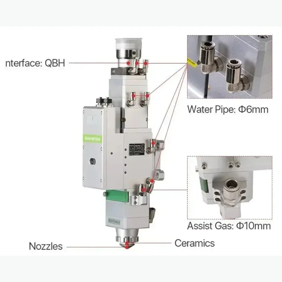

Система контроллера волоконного лазера Raytools XC3000T + BM110, автоматическая режущая головка, лазерное оборудование, детали станка для лазерной резки