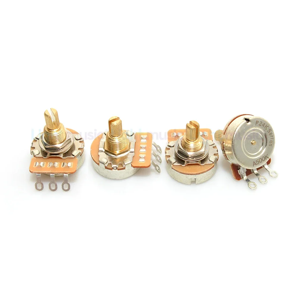 1pcs Short Shaft Guitar Potentiometers Brass 3/8