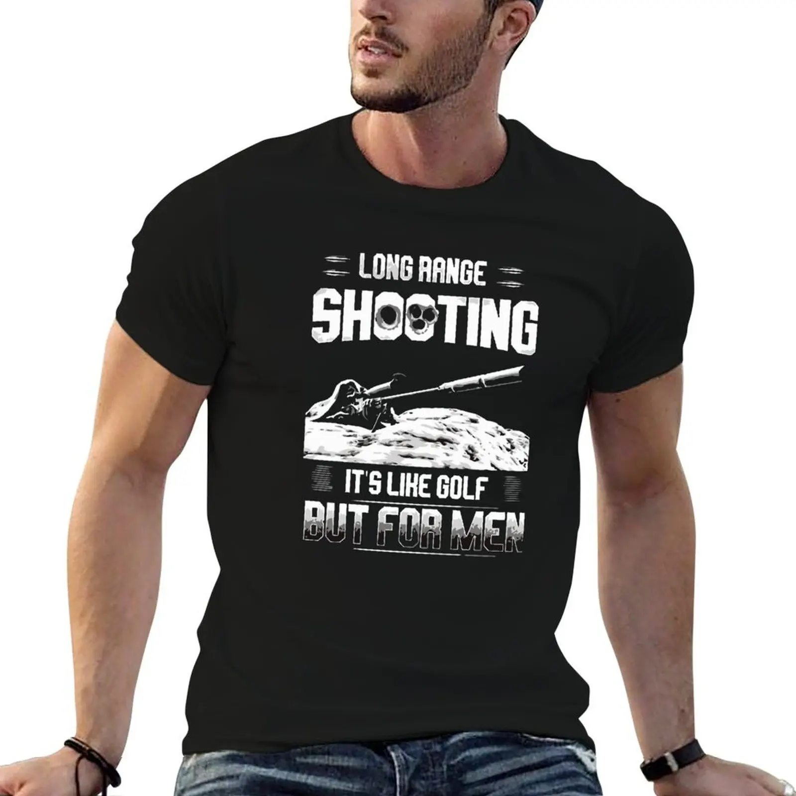 Long range shooting it's like golf but for men T-Shirt Personalized t-shirt Man t-shirt clothing for men