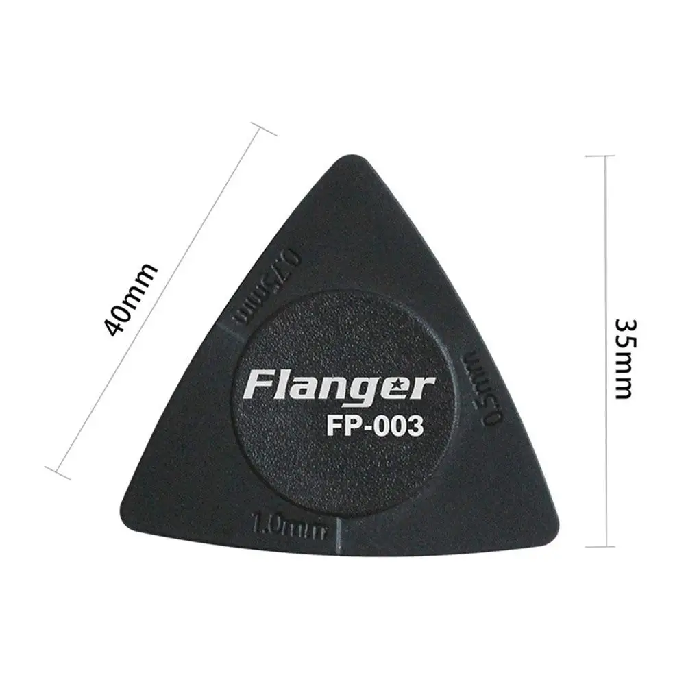 Flanger 1 Stuks Driehoek Gitaar Plectrums 1.0 0.75 0.5 Mm Dikte In 1 Pick Antislip Stijl Picks FP-003