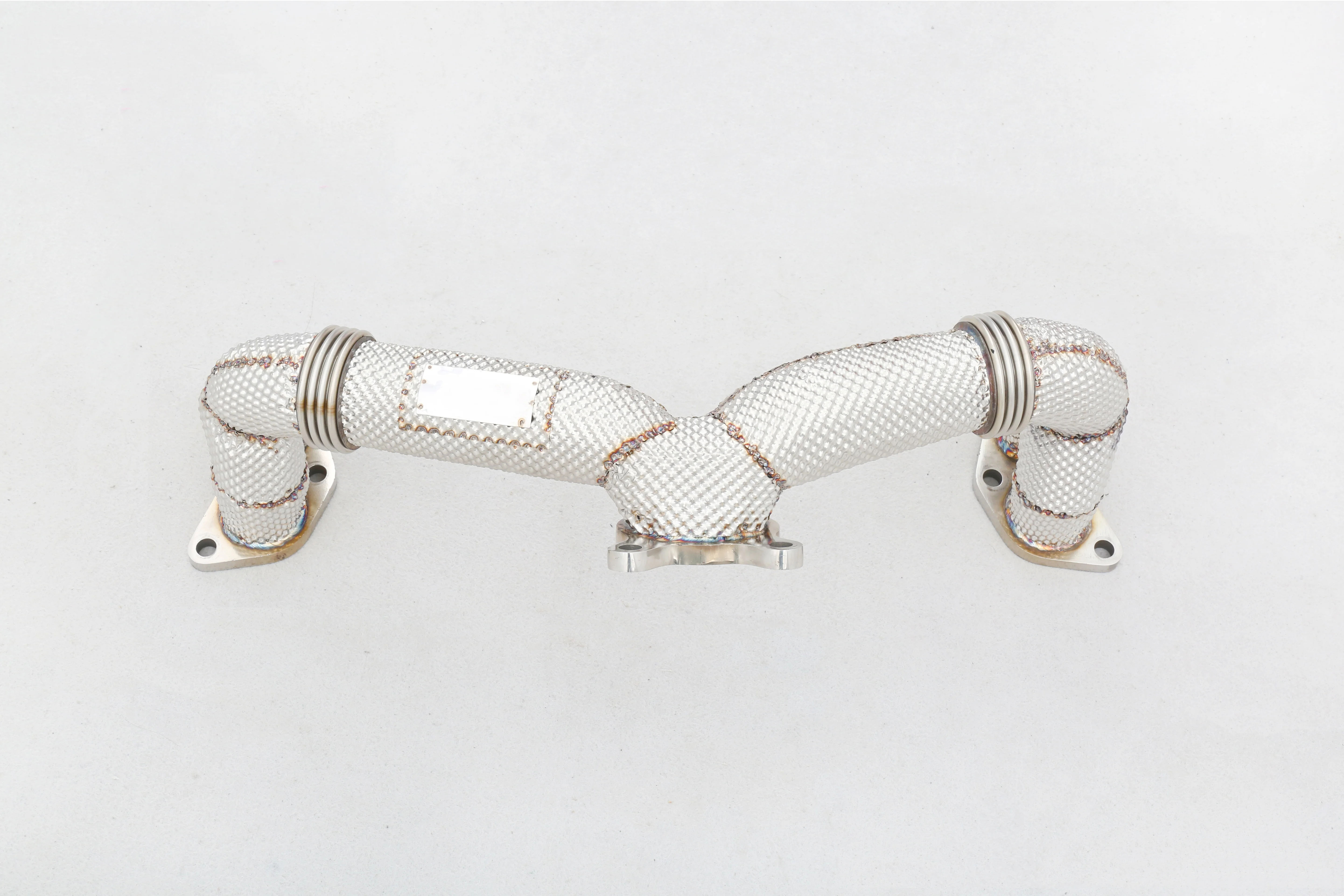 Custom 304 Stainless Steel Race Catted Manifold Headers Downpipe Exhaust Pipes for STI Gen12 2.4
