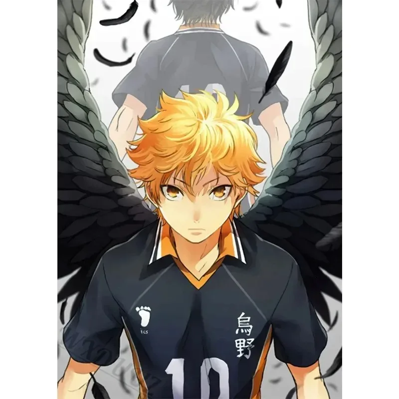 ¡Haikyuu! Pintura en lienzo de personajes de Anime de dibujos animados japoneses, póster de impresión artística, Ideal para decoración de pared de sala de estar, arte de Manga único