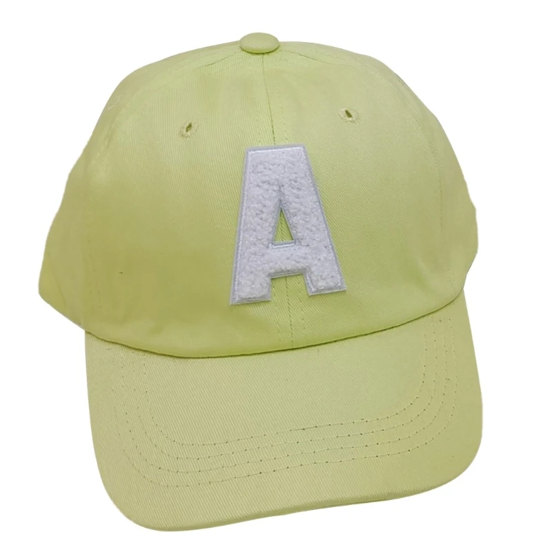 2023 New Kid Baseball Cap Fashion Alphabet-A Sport Hats for 1 2 3 4 Years Old Boy Girl Sun Protective Hat Outdoor Beach Headgear