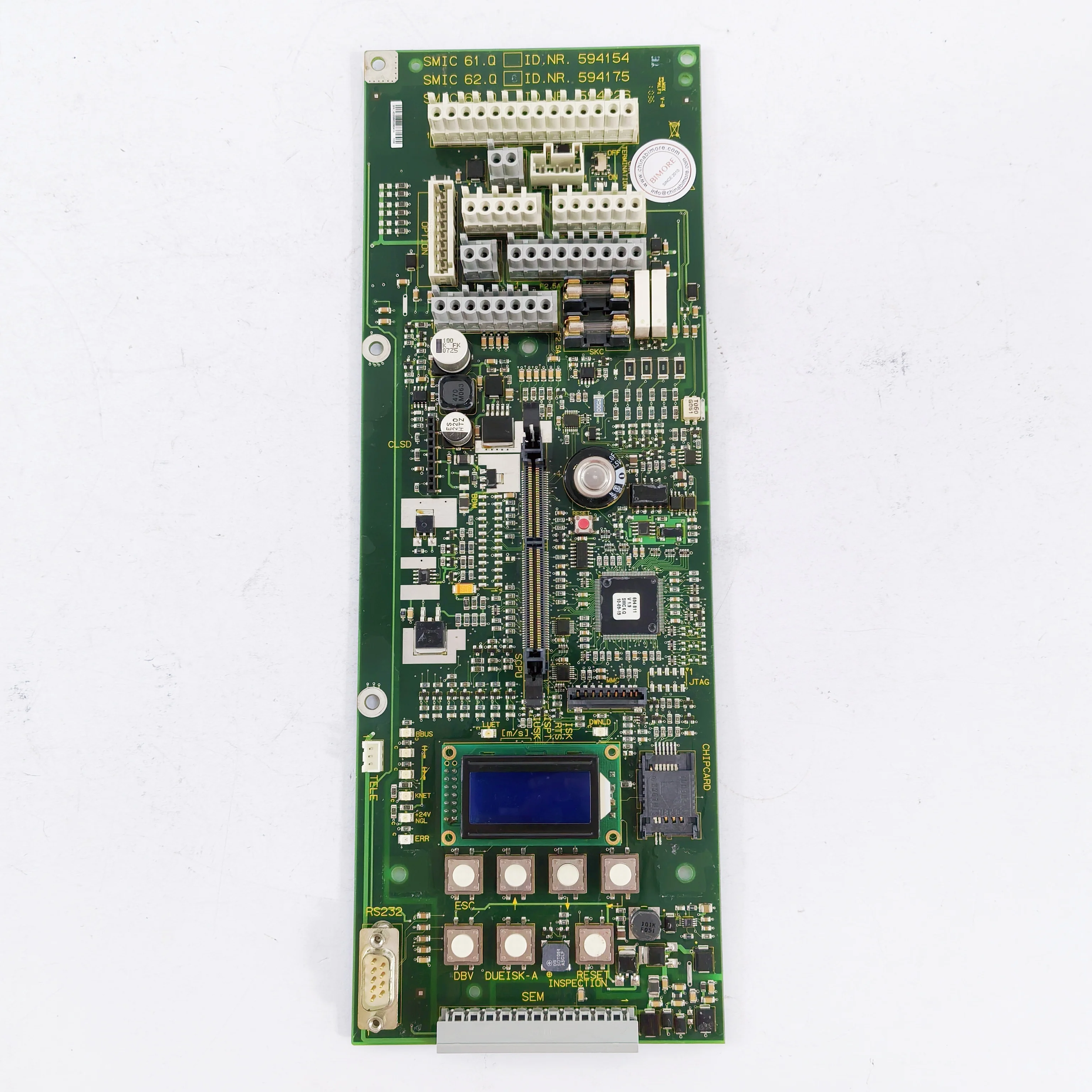 3300 Elevator PCB Board SMIC 62.Q  ID.NR.594175  V 1.9 Elevator Spare Parts