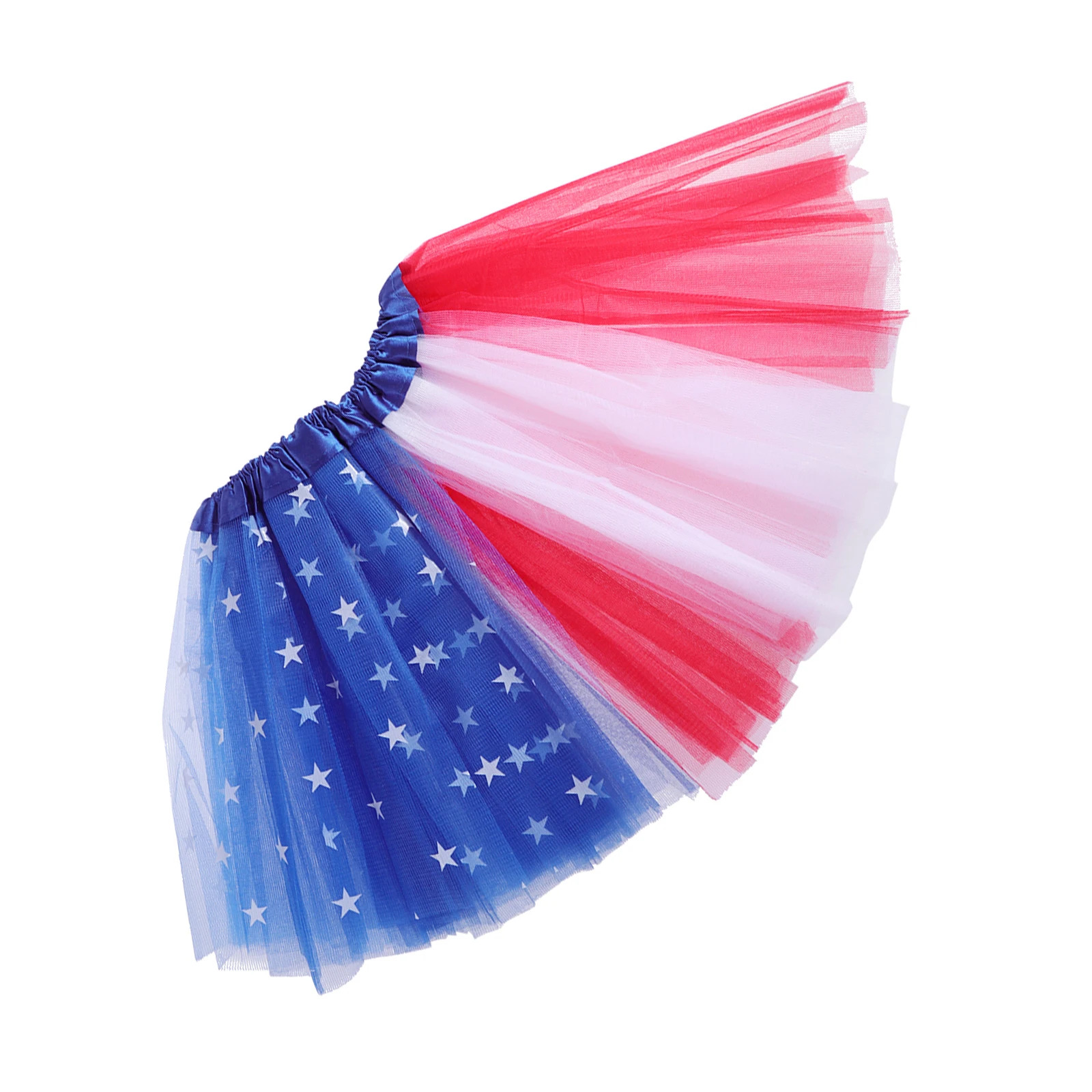 

Patriotic Tutu Skirt for Girls 30cm Length 23cm Waist 4th of July Kids Costume Birthday Parties Show Beach Park