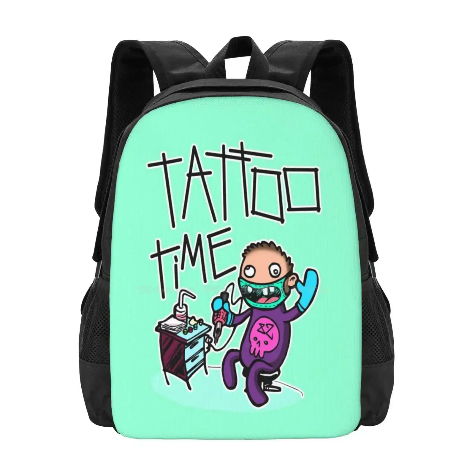 

Время татуировки, горячая распродажа, школьный рюкзак, модные сумки, татуировщик, юмор, мультфильм