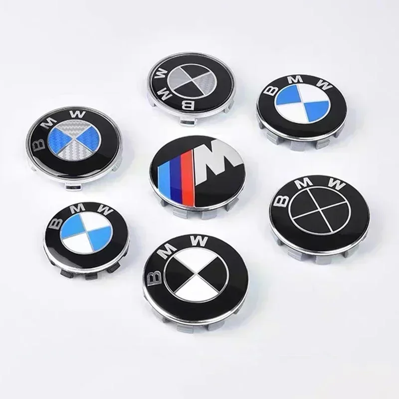 

56/68mm Auto Hub Caps for BMW 3 5 7 Series M M3 M5 M6 F01 F20 F10 X5 E36 Car Wheel Center Cover Hubcaps Decoration Accessories