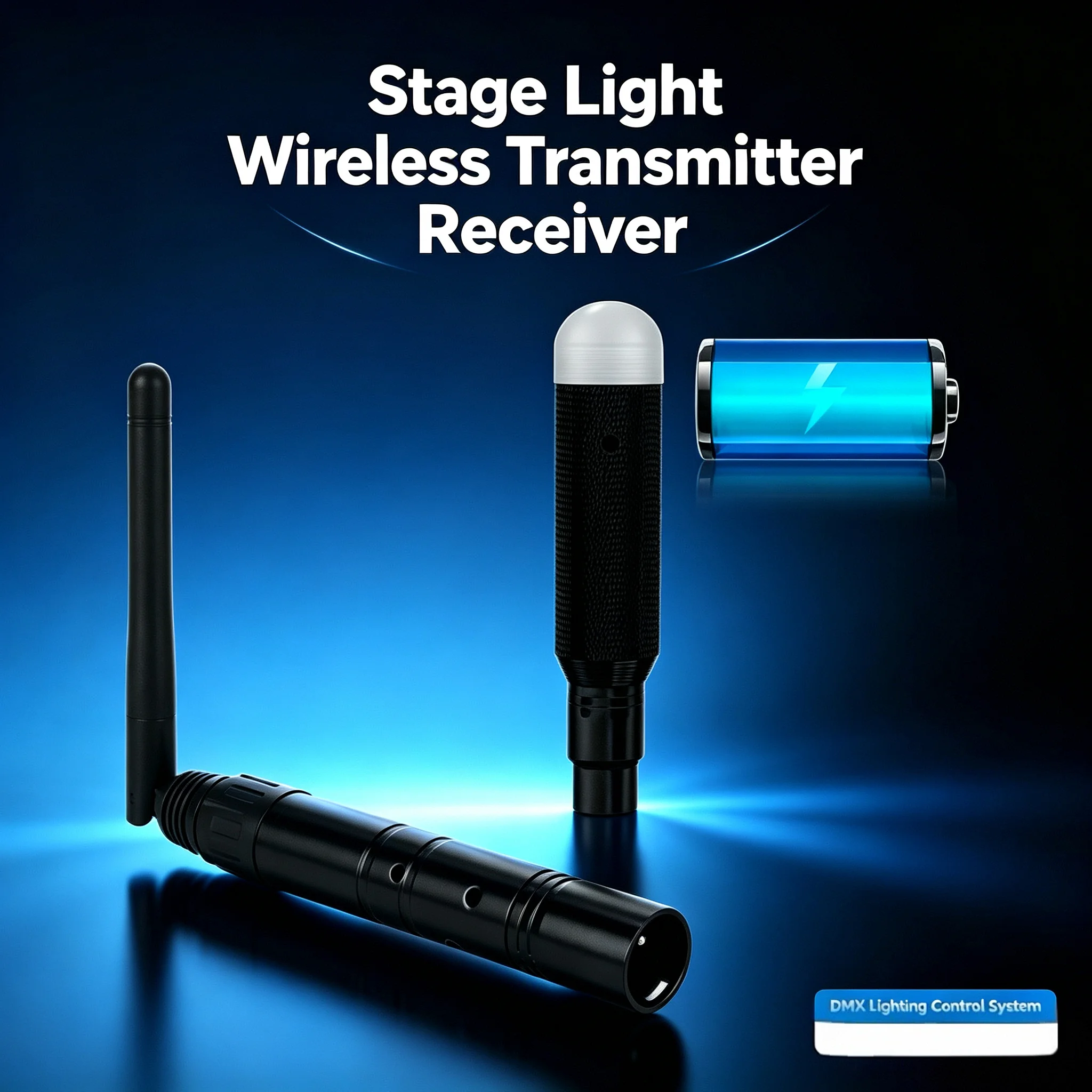 DMX Wireless, Combo Set 2.4G DMX 512 Male Transmitter & Female Receivers version for Stage PAR Party Light