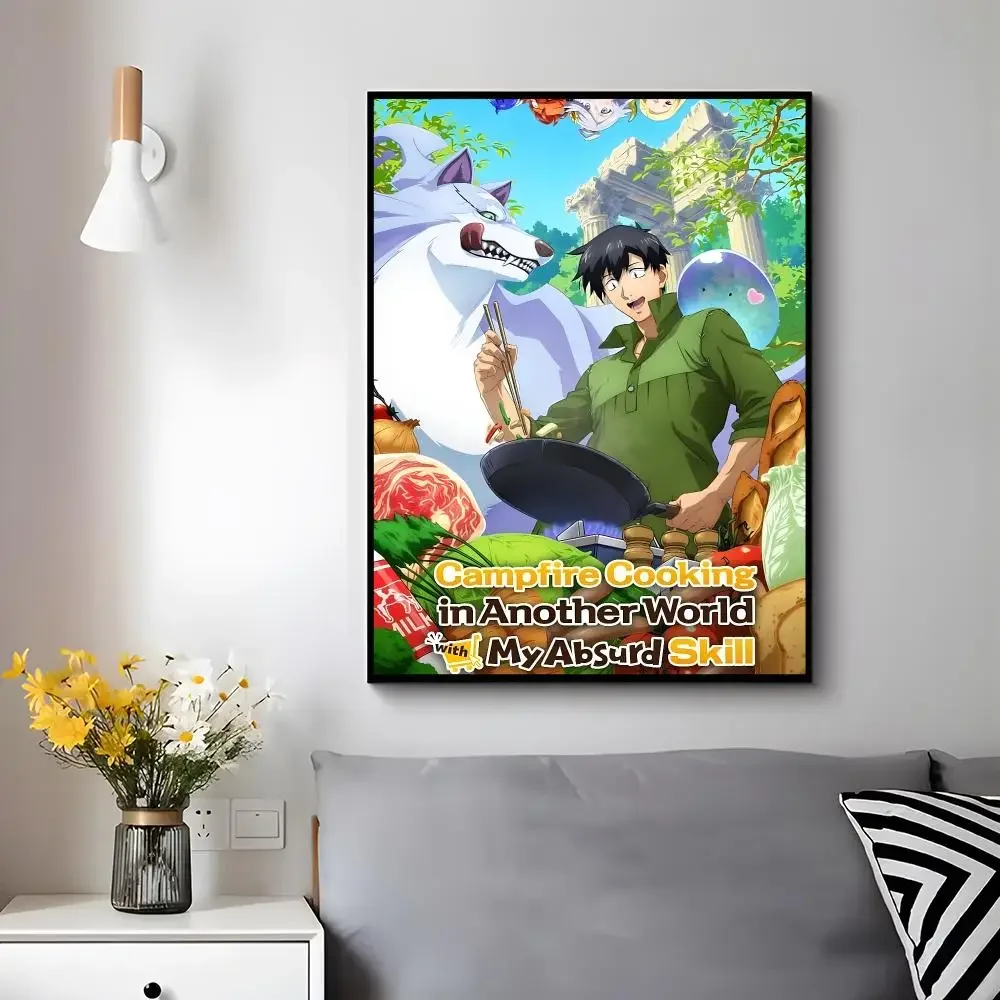 Comedy Anime C-campfire Cooking in Another World with My Absurd Skills Poster Modern Luxury Wall Poster Home Decor