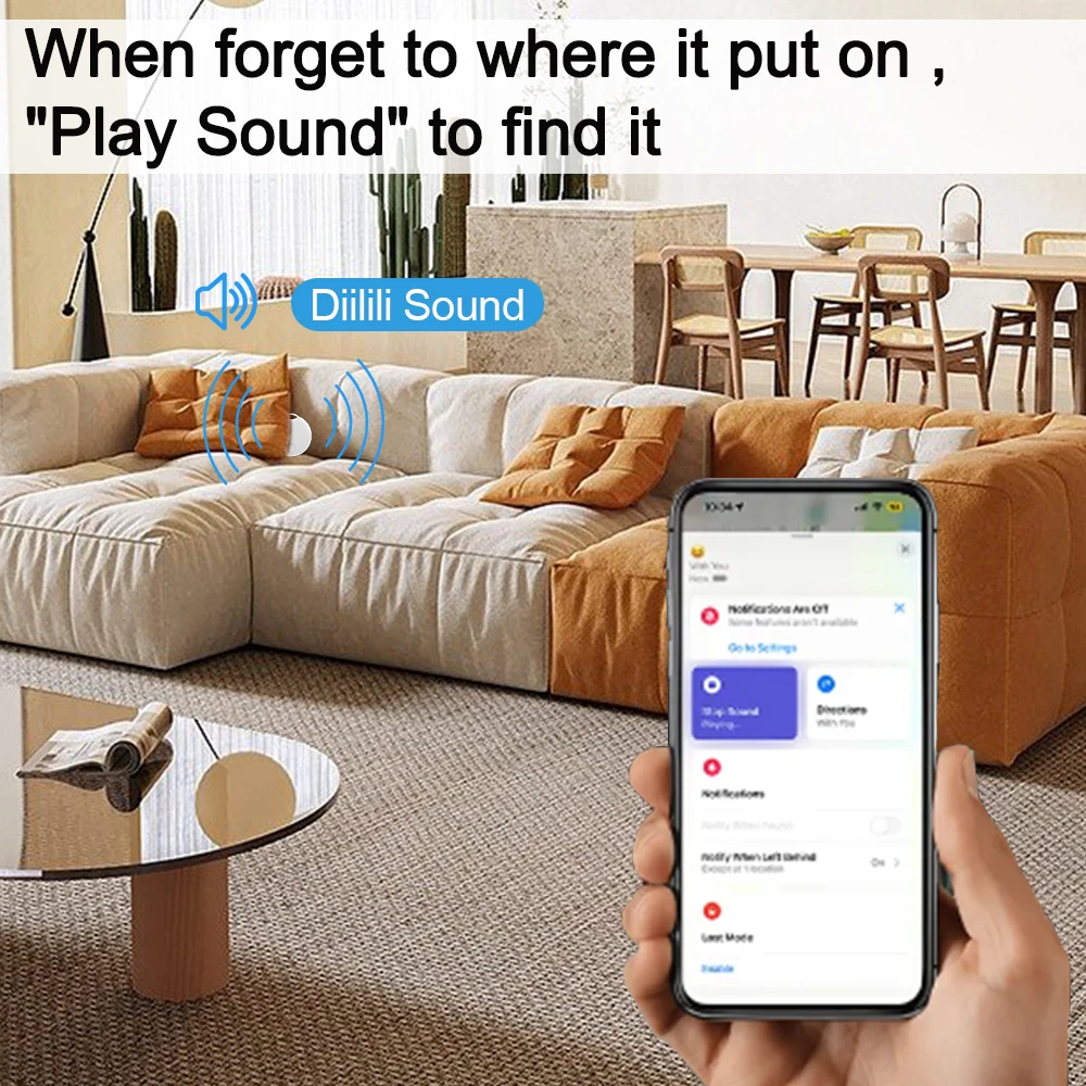 For Apple Find My Mini Bluetooth GPS Tracker Anti Lose Reminder Device Key Finder Pet Dog Kid Bag Wallet Car Locator Smart Tag