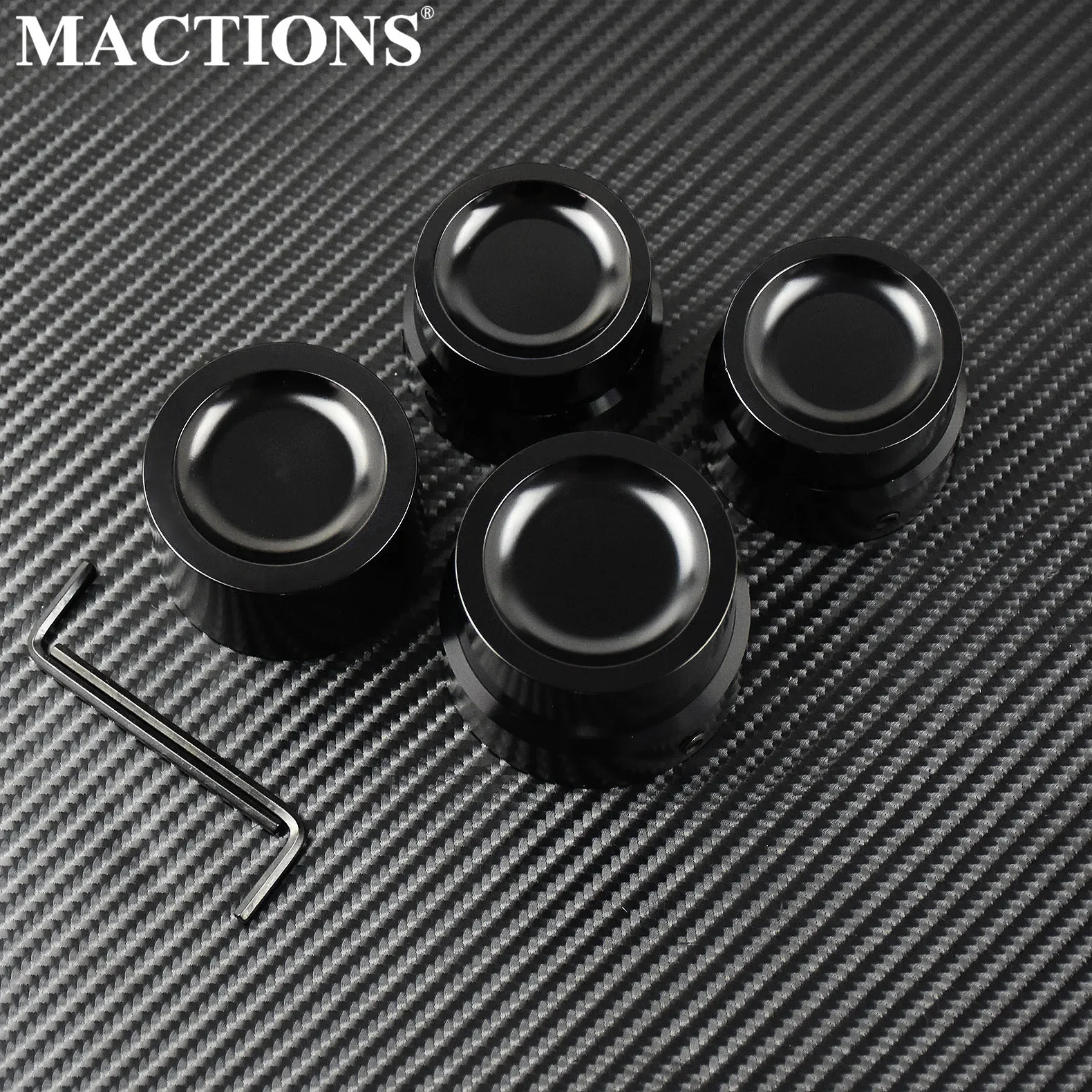 

Motorcycle Black Axle Nut Covers Front Rear Cap For Harley Sportster 883 1200 XL Custom Touring CVO Ultra Softail Deluxe