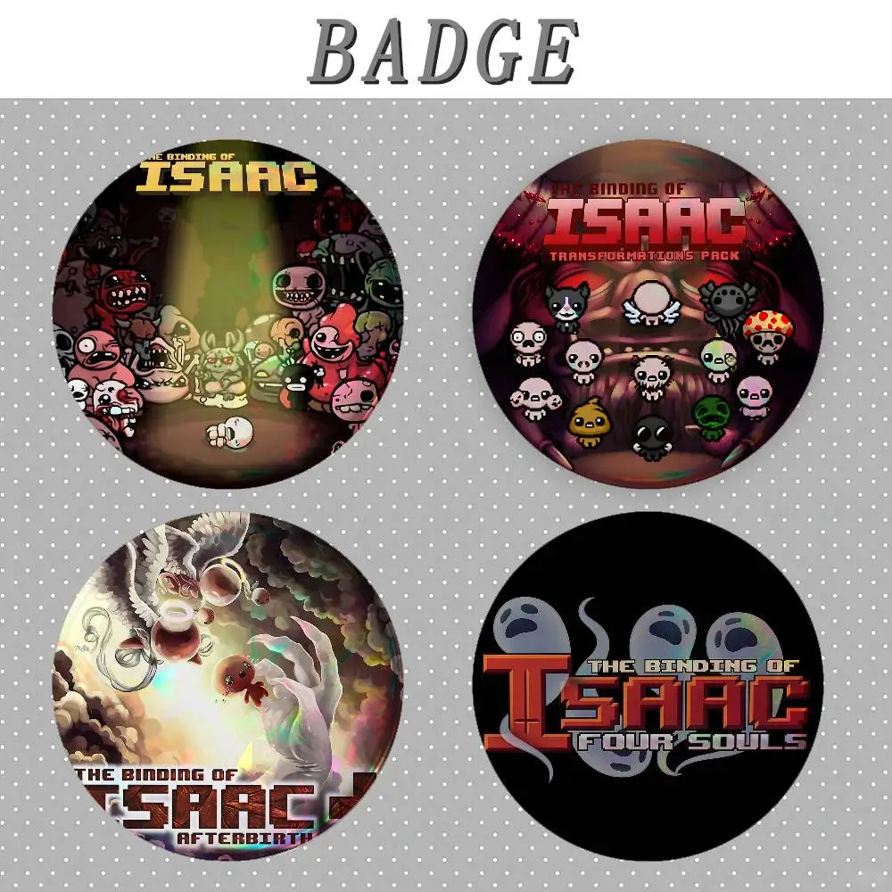 Game The Binding Of I-Isaac Badges Tinplate Soft Button Pin Brooch Metal Badge Custom Jewelry Accessories Hat Bag Lapel