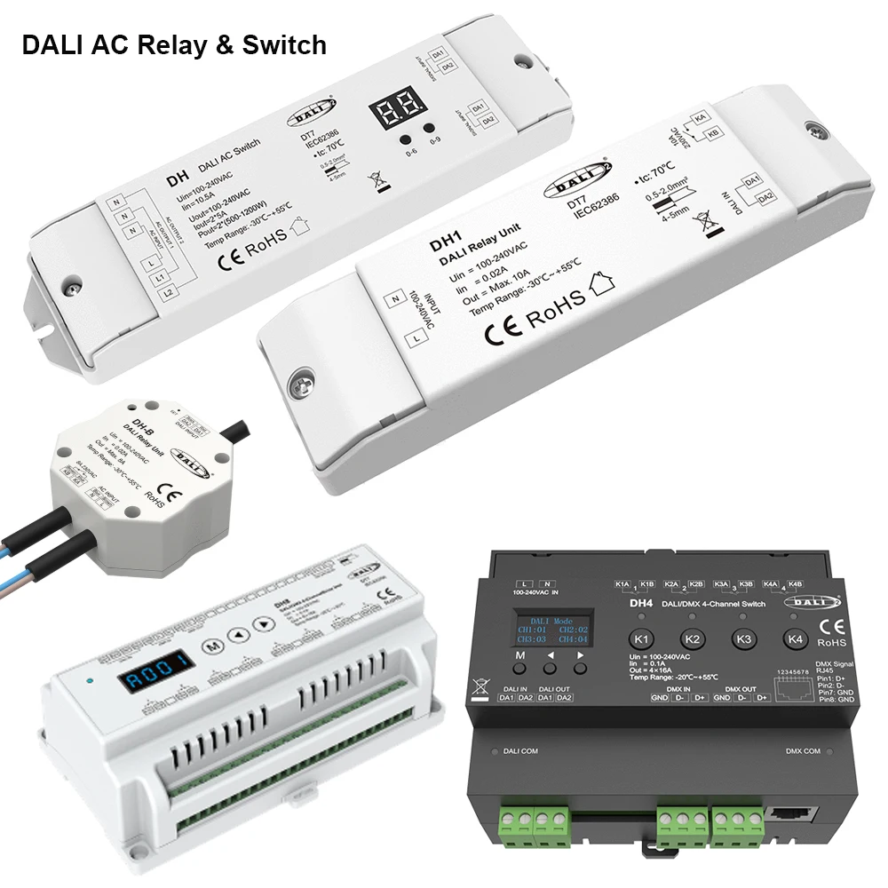 skydance-ac-daliスイッチ調光器-dh-dh1-dh8-dh-b-dt7-dh4-リレーユニット-ac100-240v-1-2-4-8チャンネル-dmxプッシュスイッチ-dali製品用