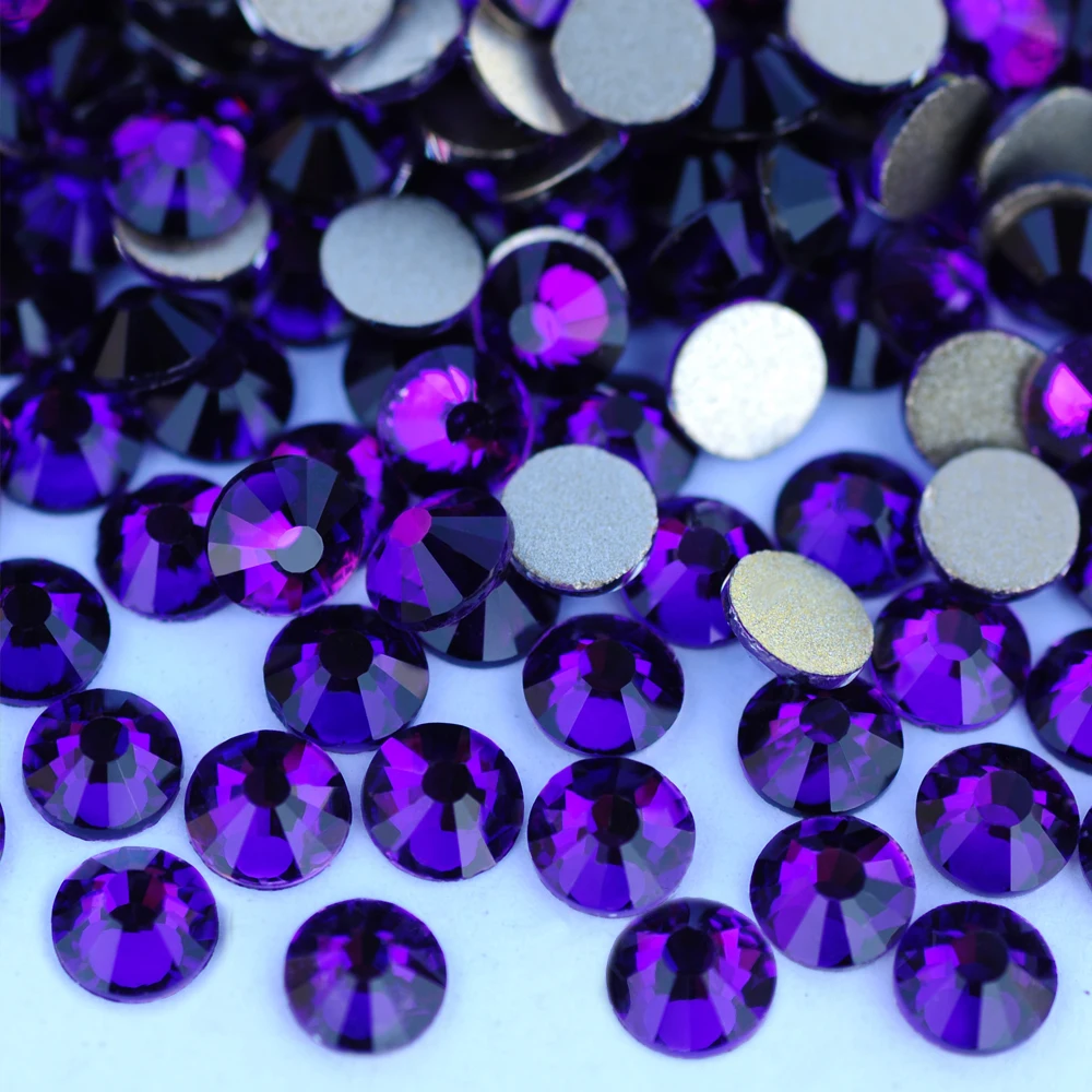 Nicht-Hotfix-Nagelkunst-Strasssteine, Flache Glassteine in Verschiedenen Farben für 3D-Nägel und DIY-Kleidungsdekorationen – Detail 2