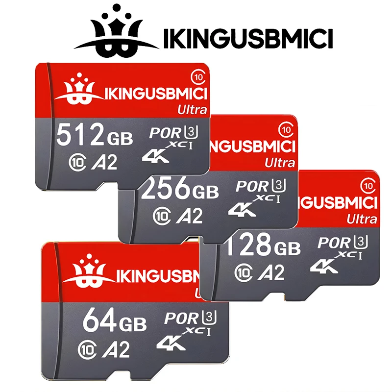 Lightweight Micro TF SD Card 64GB SD Cards 512GB TF Cards 256GB Memory Card Mass Storage for GoPro/Phone/E-Reader/Mobile/Toy
