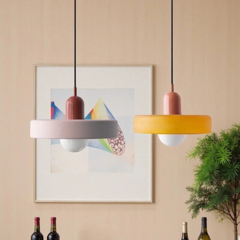 

Nordic Glass Bauhaus Dining Room Chandelier Living Room Bedroom Bar Retro Coffee shop Decoration Chandelier Lighting Fixtures