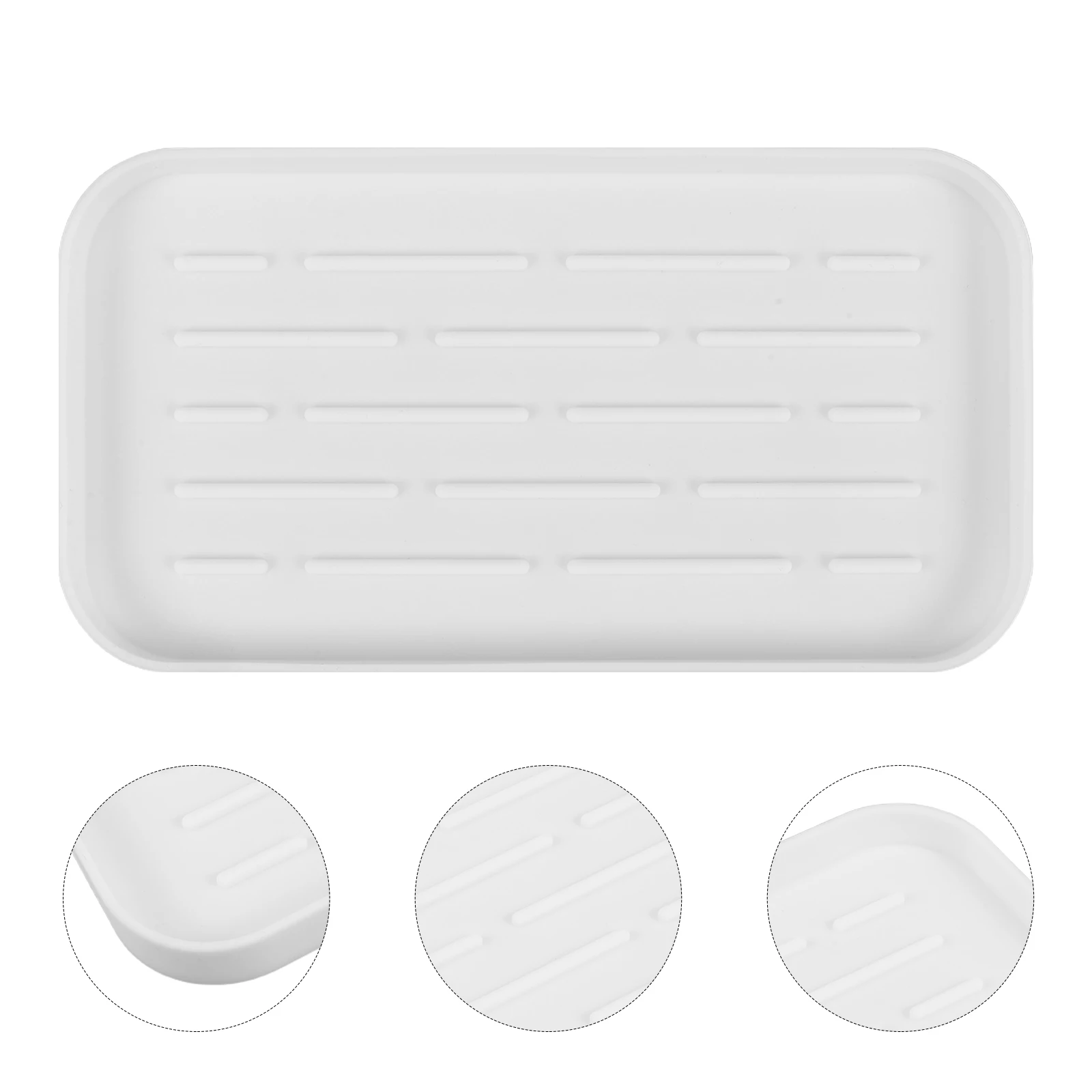 

Silicone Draining Mat For Kitchen Dish Drying Non-Slip Fruit Drainage Tray Ultra-Thin Sturdy Tableware Storage Mat Kitchen