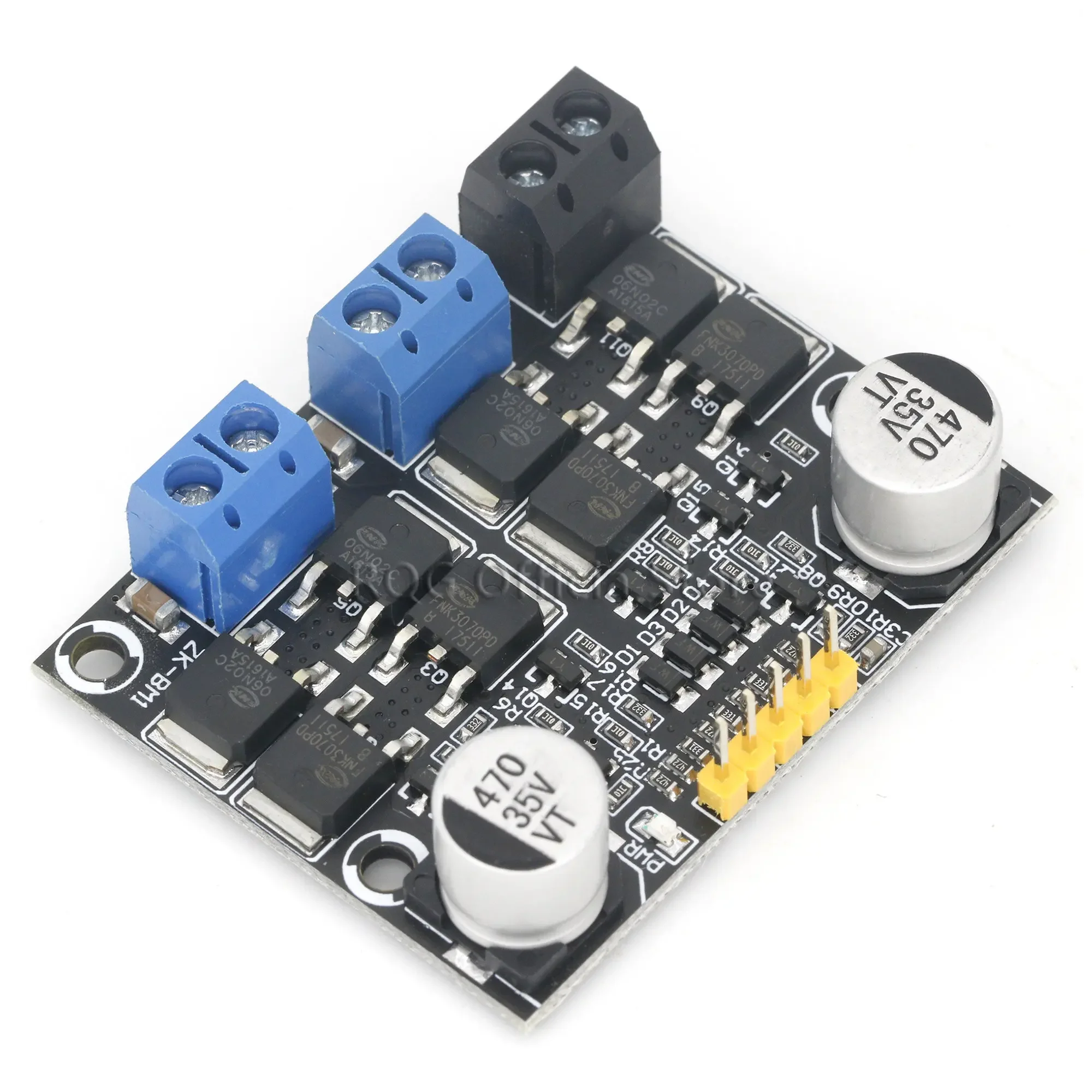 10A dual DC motor drive module forward and reverse PWM speed regulation dimming 3-18v low voltage high current