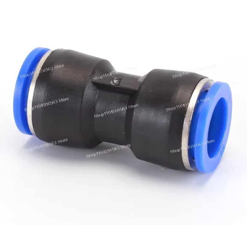 PU6 100Pcs Air Pneumatic 6mm to 6mm Straight Push in Connectors
