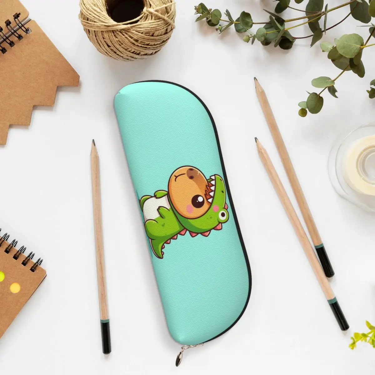 귀여운 카피바라 버블티 연필꽂이 펜 홀더 수납 문구 용품 대용량 펜 박스 필통 (남아 여아용)