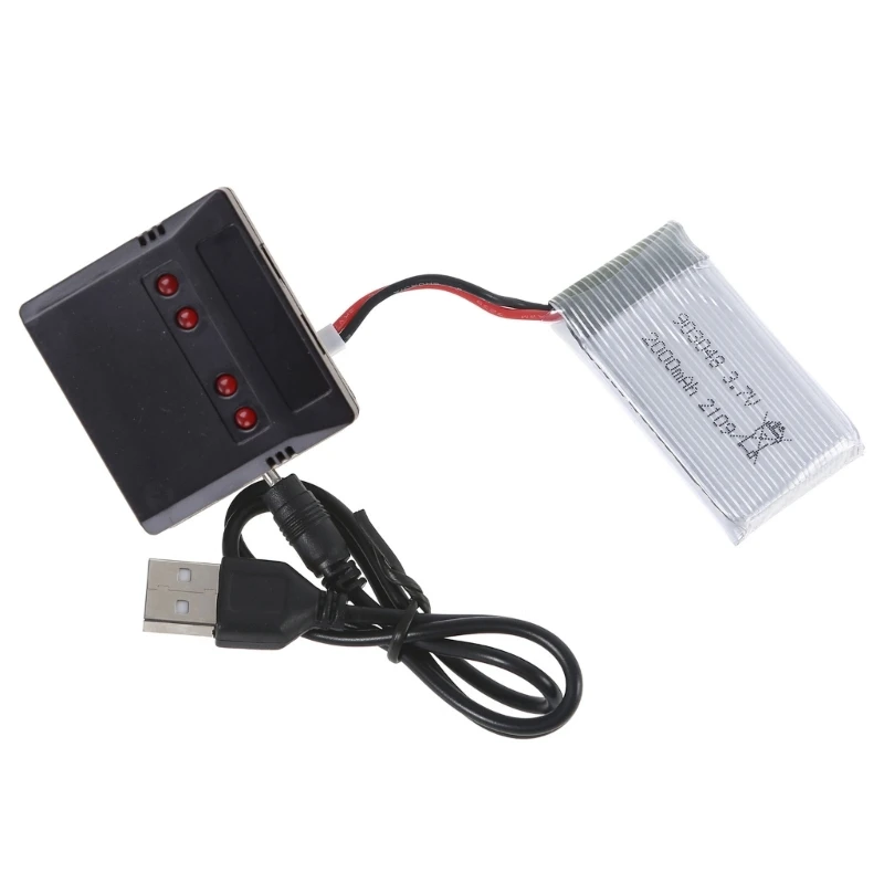 2024 New 3.7V 2000mAh Lipo Battery 903048 Li-ion Battery Quadcopter Repair Spare Parts for KY601S H11D H11C Drones