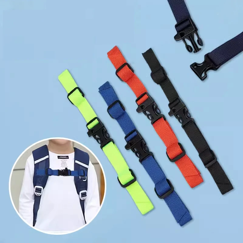 Backpack Non-slip Chest Straps Adjustable Shoulder Bag Straps Solid Color Practical Non-slip Shoulder Straps Backpack Accessory