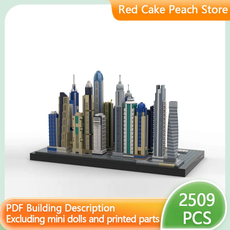 

City Street View Model MOC Building Bricks Super Tall Skyscrapers Modular Technology Children Holiday Gifts Assemble Toys Suit