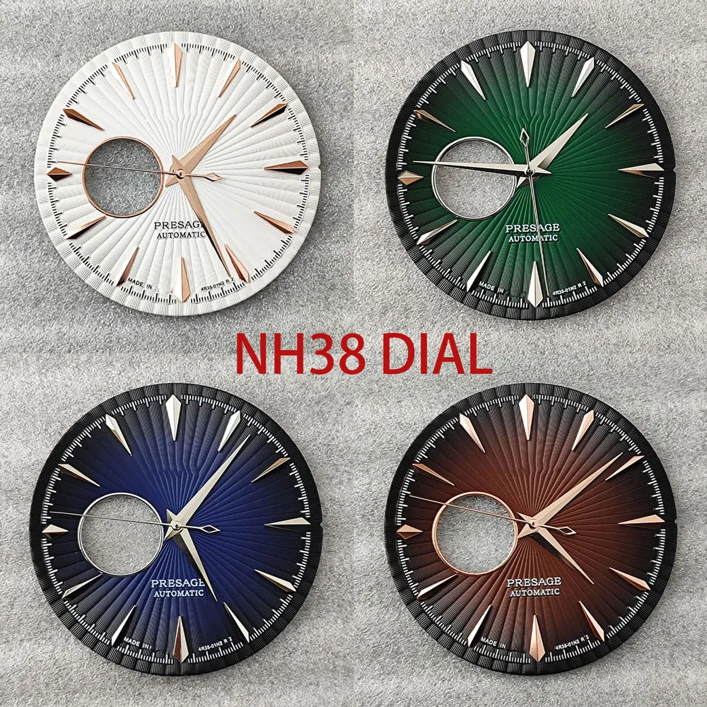 NH38 قرص 35 ملم مجوف PRESAGE S قرص مسمار صلب لحركات NH38 WatchMods ساعة مخصصة