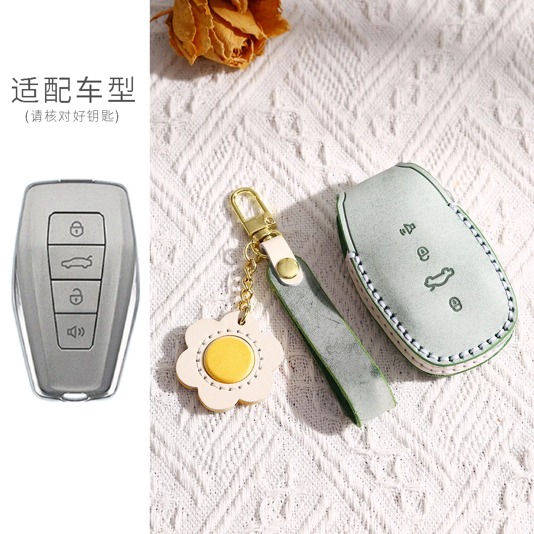 4 Bottons Car Key Case Cover Shell for 2022 Geely Atlas Boyue NL3 Emgrand X7 X6 EX7 GX7 MK Coolray GT GC9 Borui EC7-RV Accessory