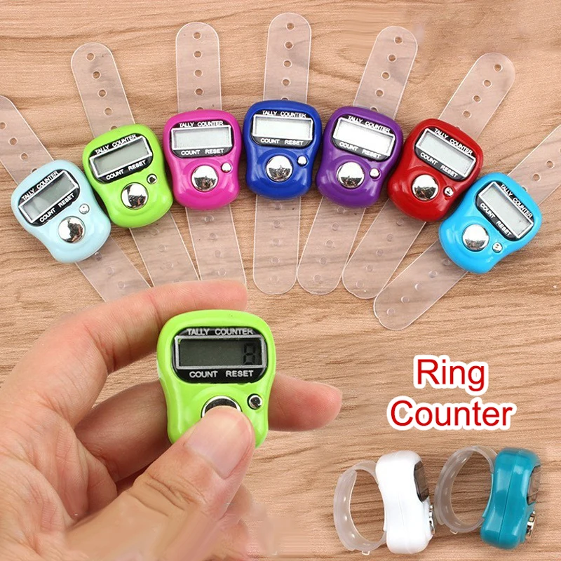 Finger Counter Compass LED Electronic Handheld Tally Counter Clicker Counter Ring
